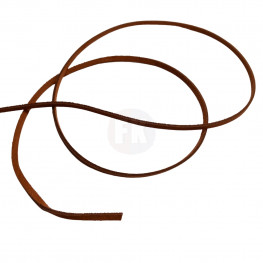 Kožená šnúrka, obdĺžniková, hnedá, 100 cm